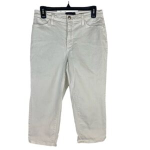 NYDJ Not Your Daughter’s Jeans White Capri Jeans Women’s Size 6